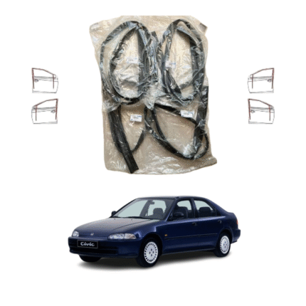 Door Glass Channel/Shesha Channel – Kabli Used – 4-Piece Set for Honda Civic 1990–1995