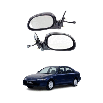 Side Mirror Set for Honda Civic Dolphin 1991–1995 – Genuine Used Kabli
