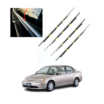 Door Outer Strips / Door Weather Strips – Honda Civic 2001–2005 | Genuine / Kabli Used | Black / Chrome - Image 2